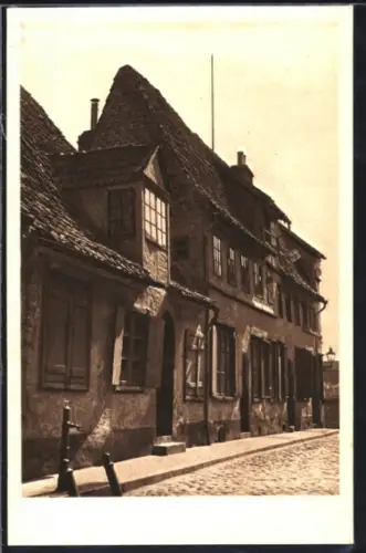 AK Lübeck, Alte Häuser in der Düvekenstrasse