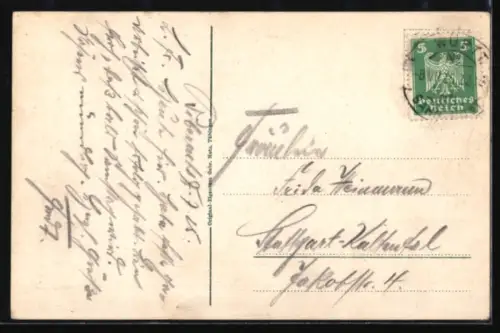 AK Biberach / Riss, Strassenpartie im Ort