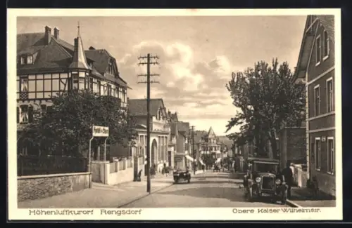 AK Rengsdorf, Obere Kaiser Wilhelmstrasse mit Hotel zum Stern