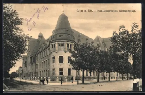 AK Köln-Neustadt, Ober-Zolldirektion in der Riehlerstrasse