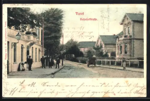 AK Varel, Blick in die Bahnhofstrasse