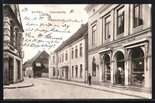 AK Varel, Buch- und Kunsthandlung Büllmann & gerriefs Nachf. in der Obernstrasse