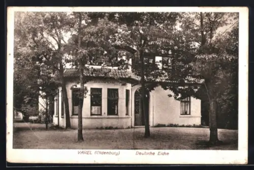 AK Varel /Oldenburg, Gasthof Deutsche Eiche