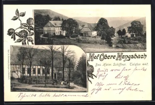 AK Obere Hengsbach, Hof Obere Hengsbach, Bes. Heinr. Schiffner