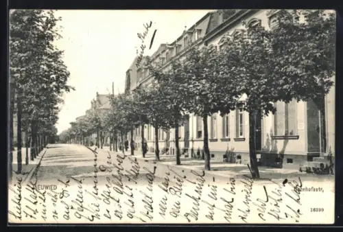 AK Neuwied, Partie in der Bahnhofstrasse