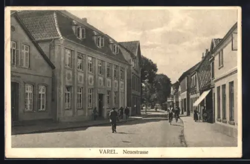 AK Varel / Jadebusen, Partie in der Neuestrasse