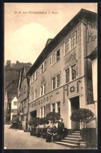 AK Klingenberg a. Main, Gasthof Fränkischer Hof J. Zöller