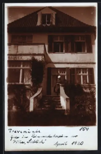 Foto-AK Travemünde, Hotel Villa Seeblick, Vorderansicht