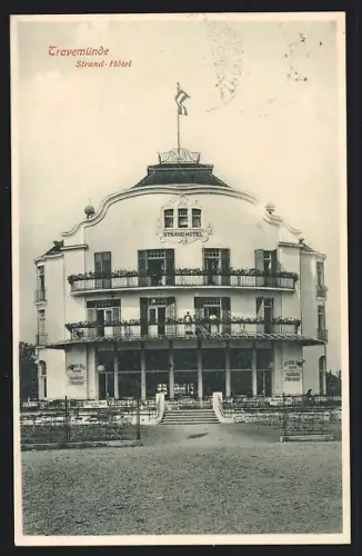 AK Travemünde, Blick auf das Strandhotel