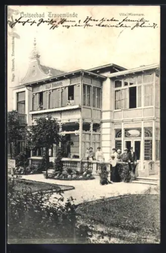 AK Travemünde, Hotel-Villa Miramare, Gartenpartie