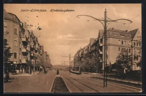 AK Berlin-Lichterfelde, Partie am Hindenburgdamm