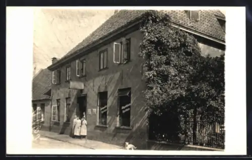 Foto-AK Varel, Alte Apotheke in der Obernstrasse 4, Aussenansicht