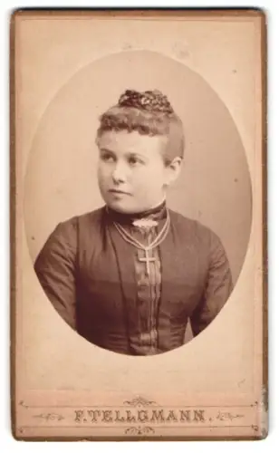 Fotografie F. Tellgmann, Eschwege, Promenade 10, Porträt einer Dame