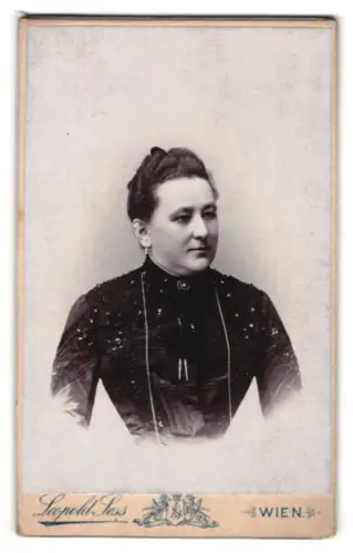 Fotografie Leopold Sess, Wien, Mariahilferstr. 117, Porträt einer eleganten Dame