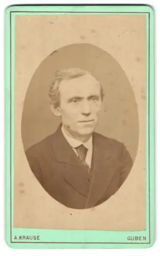 Fotografie A. Krause, Guben, Haagstrasse 13, Porträt eines älteren Mannes