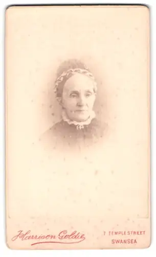 Fotografie Harrison Goldie, Swansea, Temple Street 7, Porträt einer älteren Dame