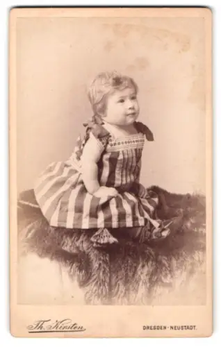 Fotografie Th. Kirsten, Dresden, Bautznerstrasse 77, Porträt eines kleinen Kindes