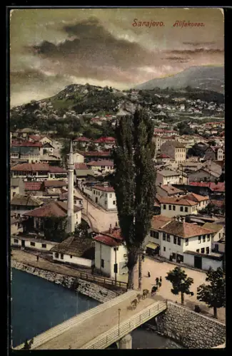 AK Sarajewo, Teilansicht mit Alifakovac