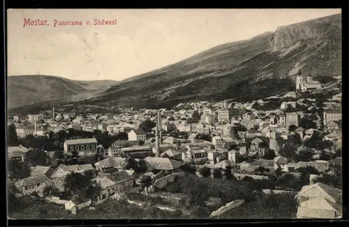 AK Mostar, Panorama von Südwest