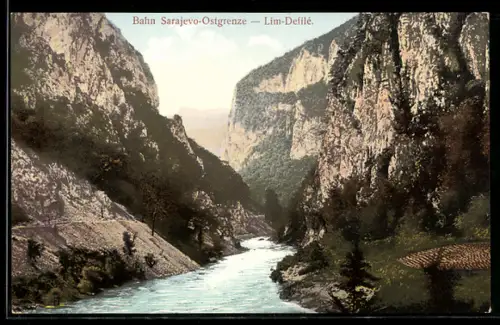 AK Bosnien, Bahn-Strecke Sarajev-Ostgrenze, Lim-Defilé