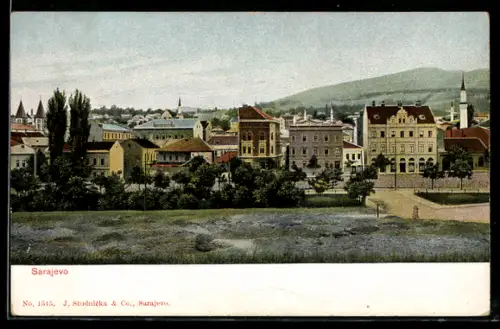 AK Sarajewo, Blick auf den Ort
