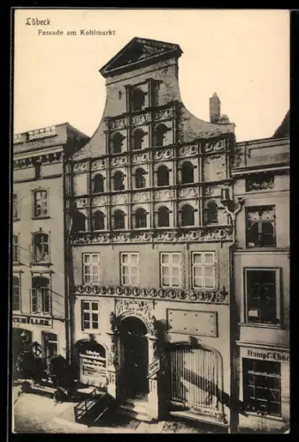 AK Lübeck, Facade am Kohlmarkt