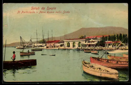 AK Spezia, Il Porticiuolo, Nave Roma sullo Scalo