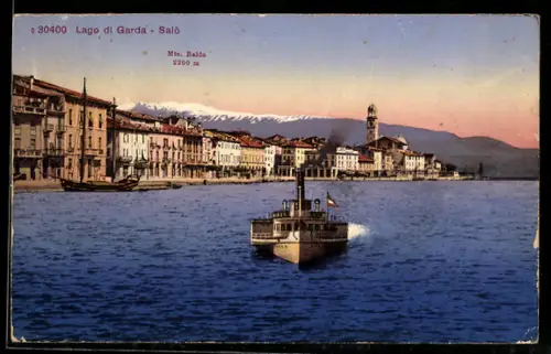 AK Salò /Lago di Garda, Panorama e Monte Baldo