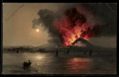 AK Napoli, Erruzione del Vesuvio