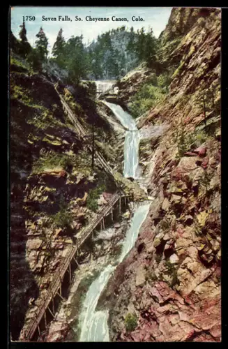 AK Cheyenne Canon, Colo., Seven Falls, Wasserfall