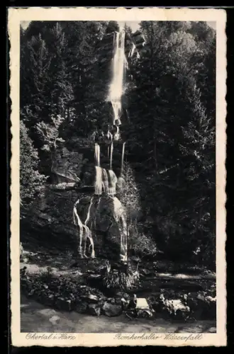 AK Okertal /Harz, Romkerhaller Wasserfall
