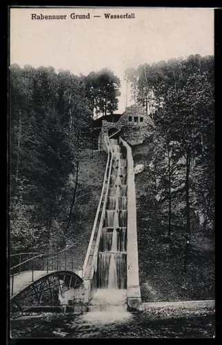 AK Rabenau, Wasserfall im Rabenauer Grund