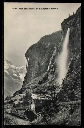 AK Staubbach im Lauterbrunnenthal, Wasserfall