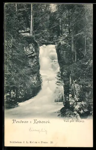 AK Krkonos, Vodepád Hajany, Wasserfall