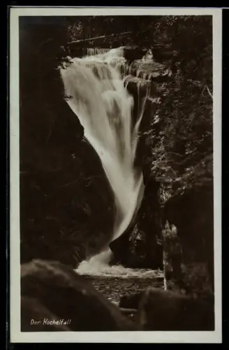 AK Kochelfall, Blick auf den Wasserfall