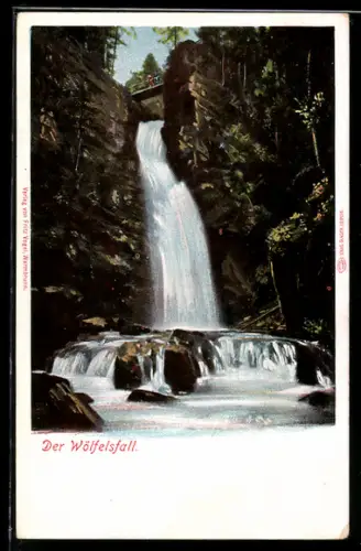 AK Wölfelsfall, Blick auf den Wasserfall
