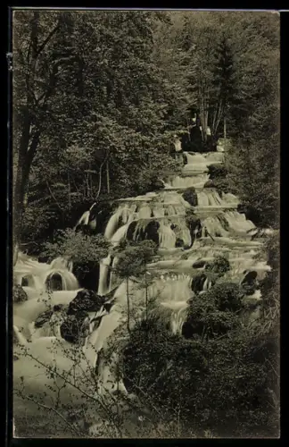 AK Bärnschütz, Kaskaden-Wasserfall am Wege zum Hochlantsch