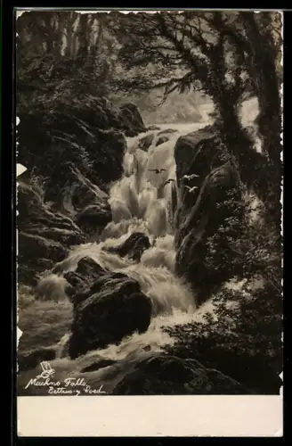 AK Machno Falls, Blick auf den Wasserfall