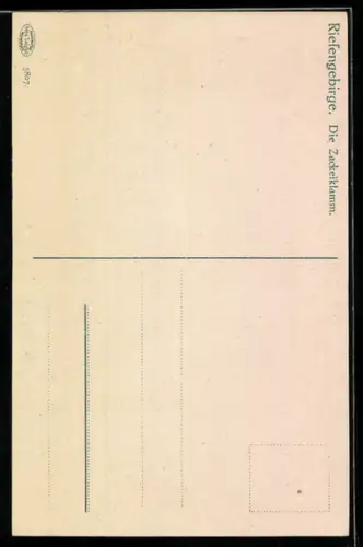 AK Zackelklamm /Riesengebirge, Wasserfall