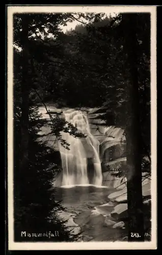 AK Mummelfall, Blick auf den Wasserfall