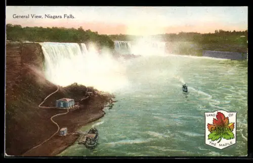 AK Niagara Falls, General View, Wasserfall