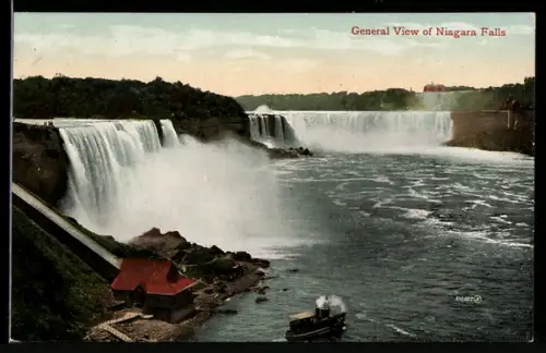 AK Niagara-Wasserfälle, Ausflugsschiff, General View
