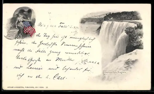 AK Niagara Falls, General View, Wasserfall