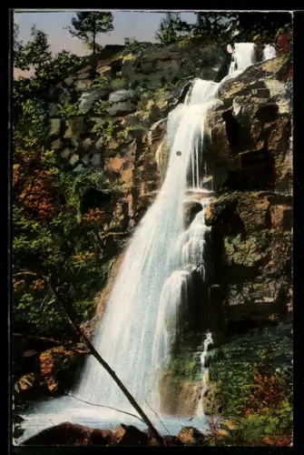 AK Zweribachfall im Schwarzwald, Ansicht von unten
