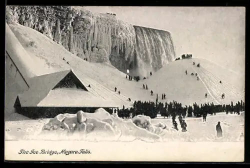 AK Niagara Falls, The Ice Bridge, Wasserfall