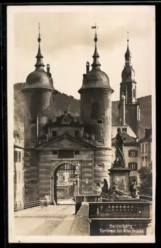 AK Heidelberg, Tortürme der Alten Brücke