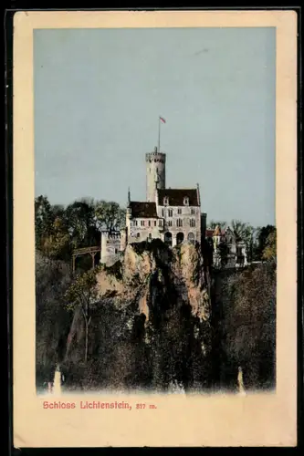 AK Schliss Lichtenstein mit Klippe