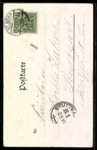 AK St. Goar, Ruine Burg Rheinfels