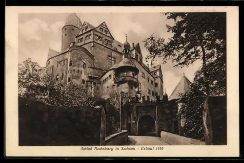AK Schloss Rochsburg in Sachsen, Eingangsbereich
