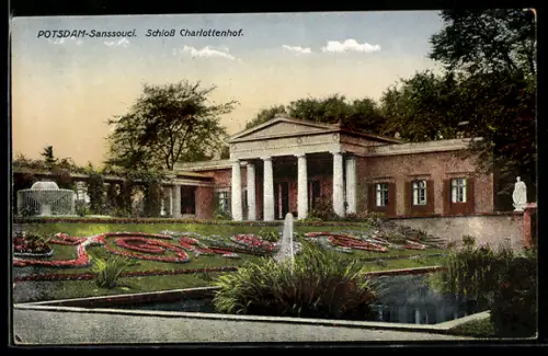 AK Potsdam-Sanssouci, Gartenanlage im Schloss Charlottenhof